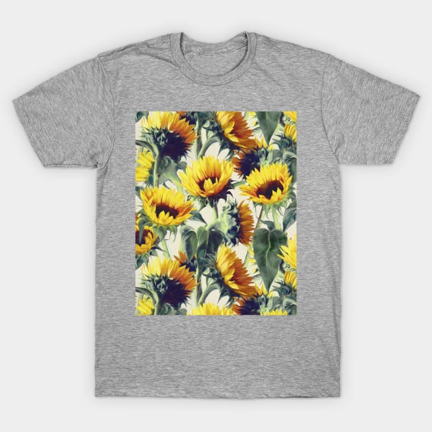 Sunflowers Forever T-Shirt by micklyn